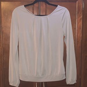 Long Sleeve Open Back Blouse